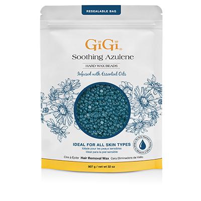 GiGi soothing Azulene Hard Wax Beads (32 oz) - Angelina Nail Supply NYC