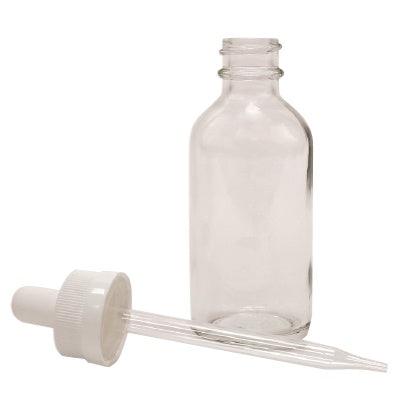 Glass Clear Drop Bottle #B107 (2 fl.oz) - Angelina Nail Supply NYC