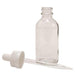 Glass Clear Drop Bottle #B107 (2 fl.oz) - Angelina Nail Supply NYC