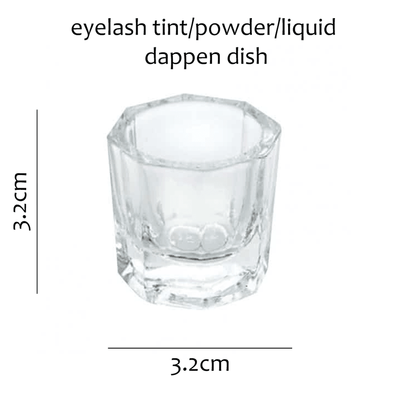 Glass Jar - Cup - Angelina Nail Supply NYC