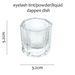 Glass Jar - Cup - Angelina Nail Supply NYC
