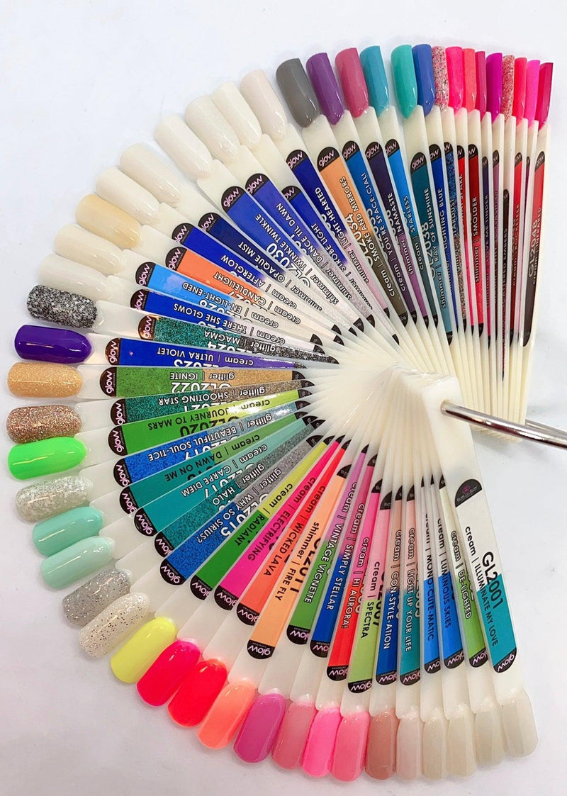 GLOW TO DARK POWDER | FULL SET 48 COLOR - Angelina Nail Supply NYC