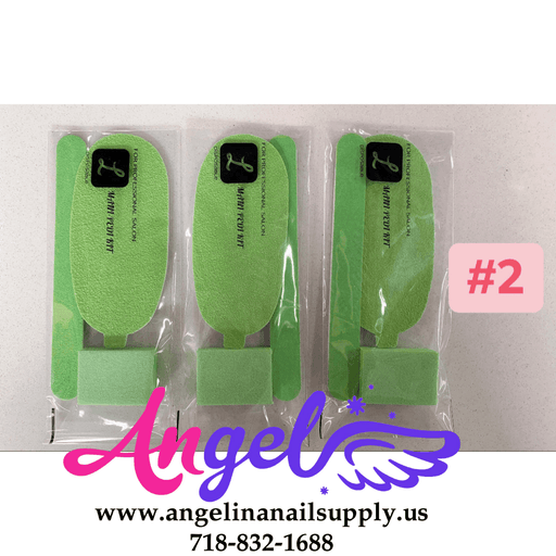 Green - Disposable Manicure Pedicure Kit (3in1) - Angelina Nail Supply NYC