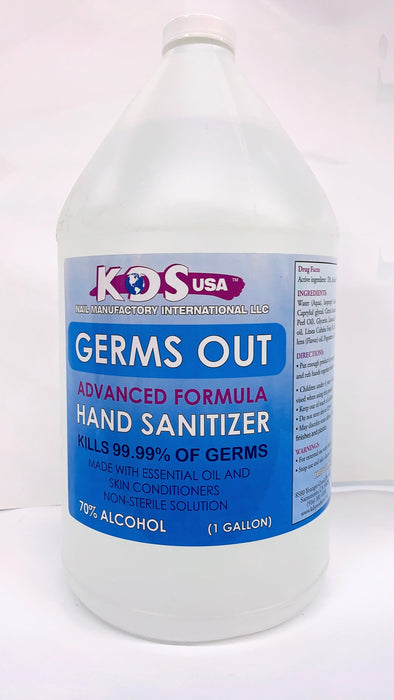 KDS Germs Out - Advanced Formula | Hand Sanitizer (gallon) - Angelina Nail Supply NYC