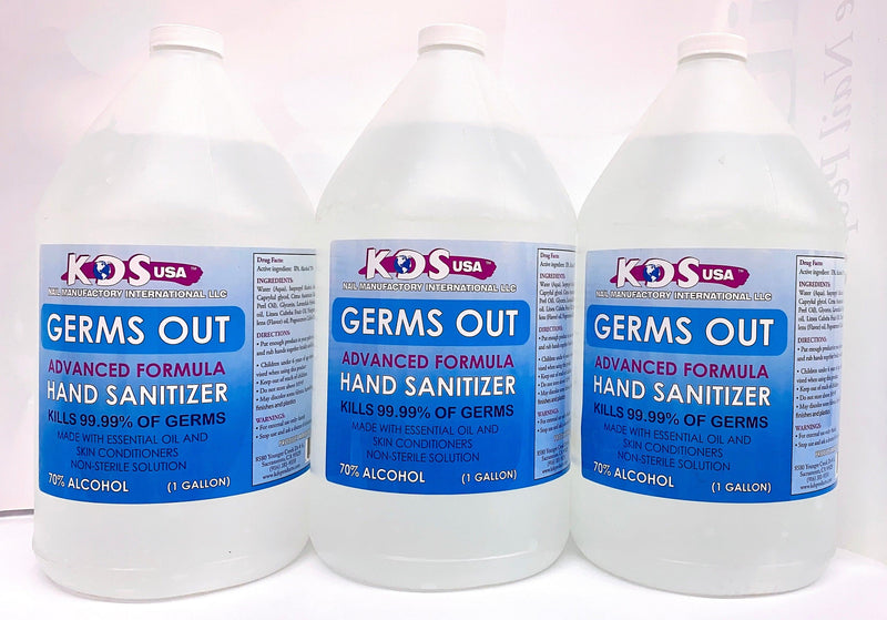 KDS Germs Out - Advanced Formula | Hand Sanitizer (gallon) - Angelina Nail Supply NYC