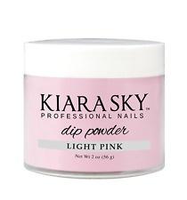 Kiara Dip Powder D402LS Light Pink ( 2 oz ) - Angelina Nail Supply NYC