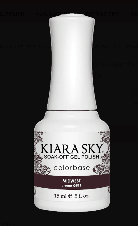 Kiara Sky Gel Color 511 Midwest - Angelina Nail Supply NYC