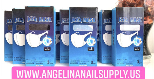 KQ Reusable Mask - Box / 3 PCS - Angelina Nail Supply NYC