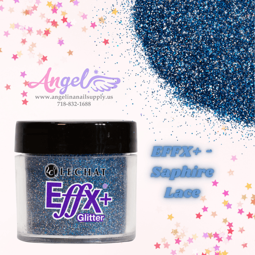 Lechat Glitter EFFX+-07 Saphire Lace - Angelina Nail Supply NYC
