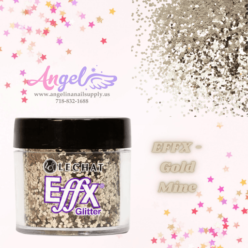 Lechat Glitter EFFX-23 Gold Mine - Angelina Nail Supply NYC