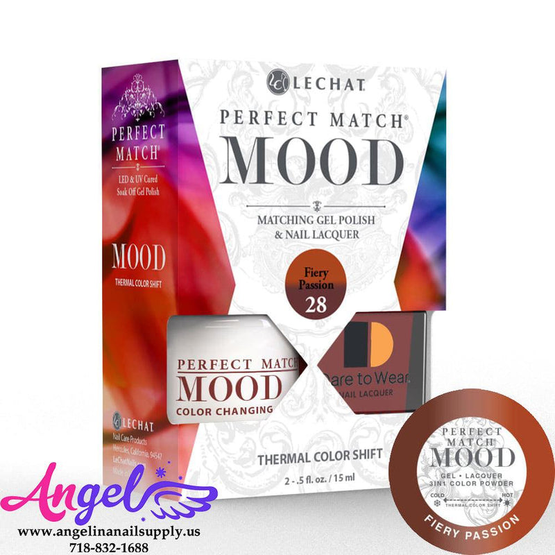 Lechat Mood Gel Duo 28 Firey Passion - Angelina Nail Supply NYC