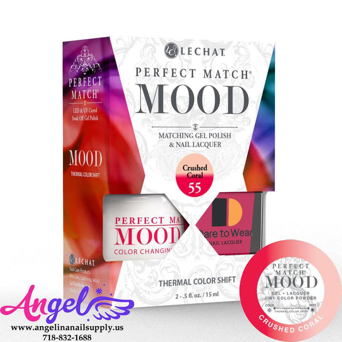 Lechat Mood Gel Duo 55 Crushed Coral - Angelina Nail Supply NYC