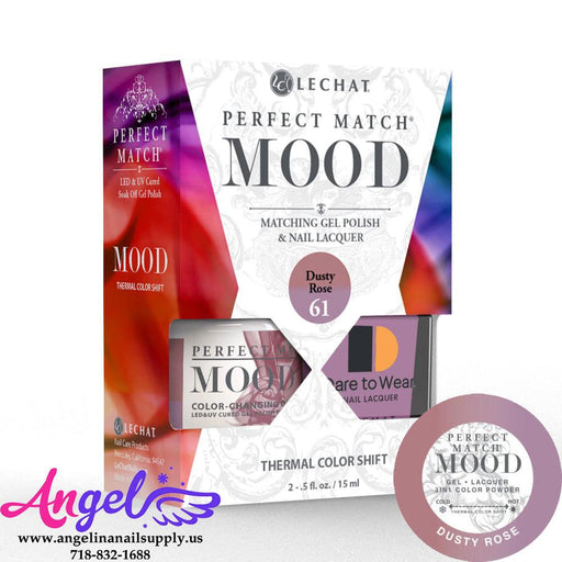 Lechat Mood Gel Duo 61 Dusty Rose - Angelina Nail Supply NYC