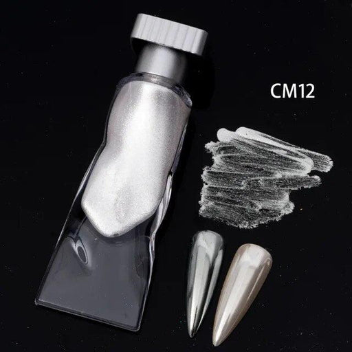 Liquid Mirror Chrome White Pearl CM12 - Angelina Nail Supply NYC