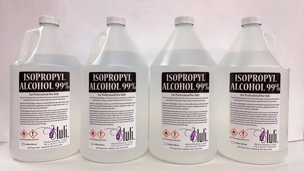 Luli Alcohol 99% (Box/4 Gallons) - Angelina Nail Supply NYC