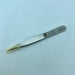 Mehaz Tweezer (silver) # 094-4" Stainless - point - Angelina Nail Supply NYC