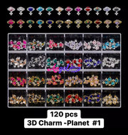 Nail Charm Big Box (120pcs) - Angelina Nail Supply NYC