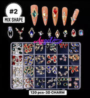Nail Charm Big Box (120pcs) - Angelina Nail Supply NYC