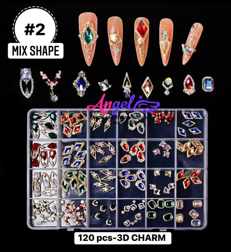 Nail Charm Big Box (120pcs) - Angelina Nail Supply NYC