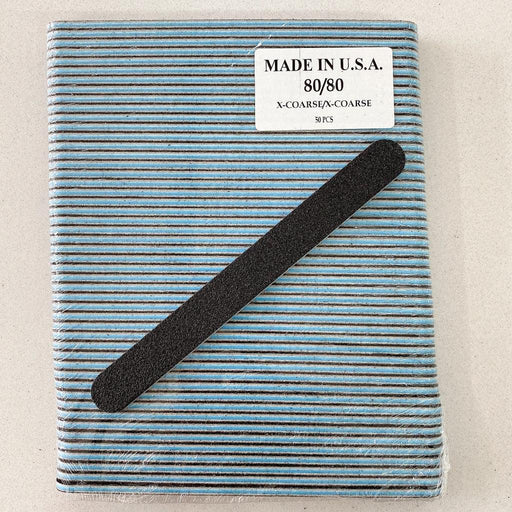 Nail File - 80/80 Blue Round-end - Angelina Nail Supply NYC
