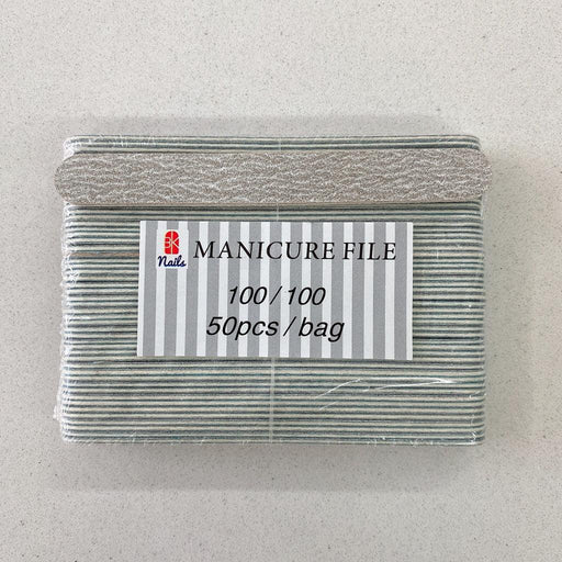 Nail File - Mini File Zebra 100/100 Box/100bags - Angelina Nail Supply NYC