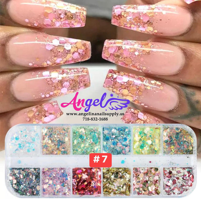 Nail Glitter - Design Box - Angelina Nail Supply NYC