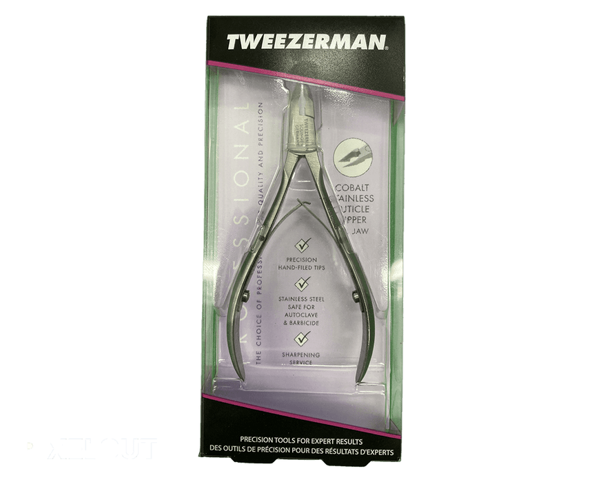 Nipper Tweezerman Professional - Cuticle (Half Jaw) - Angelina Nail Supply NYC