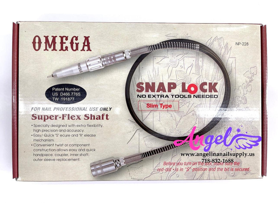Omega Snap Lock Super-Flex Shaft - Angelina Nail Supply NYC