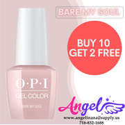 OPI Gel Color GC SH4 BARE MY SOUL (Combo 10+2) - Angelina Nail Supply NYC