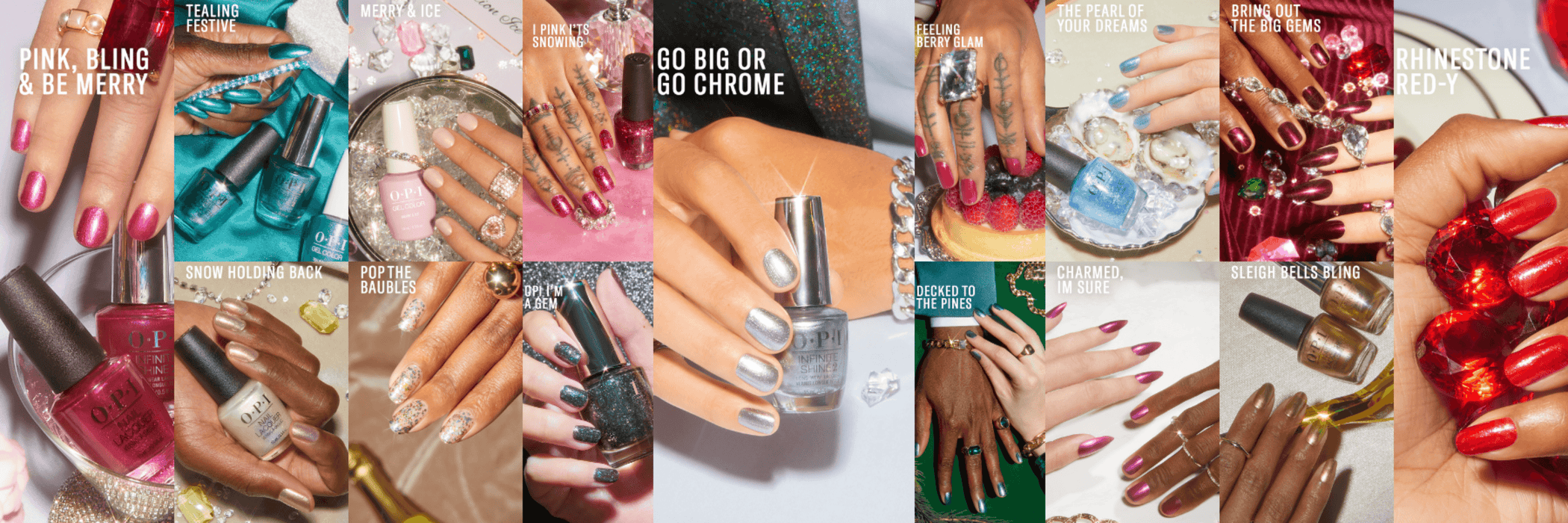 OPI Gel Colors - Jewel Be Bold Collection 15 Colors Only | Holiday 2022 - Angelina Nail Supply NYC