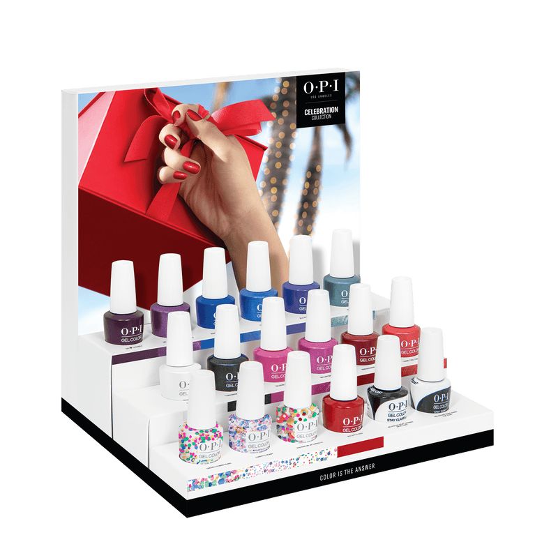 OPI Gel Colors - The Celebration Collection 16 Colors & Base - Top Combo | Holiday 2021 - Angelina Nail Supply NYC