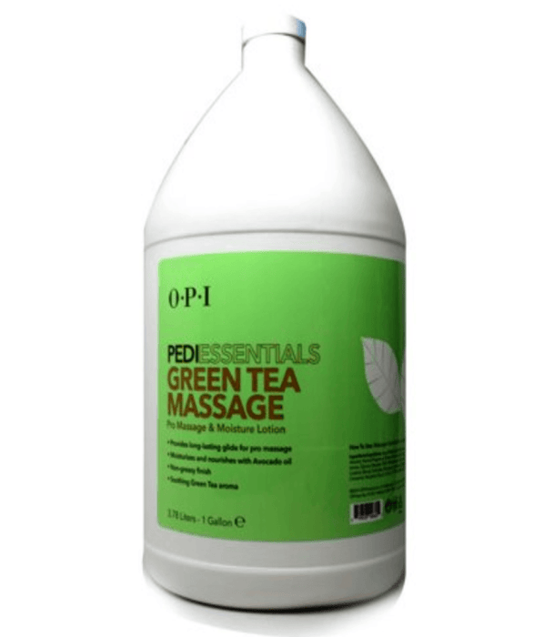 OPI Green Tea Message Lotion (Box / 4 Gallons) - Angelina Nail Supply NYC