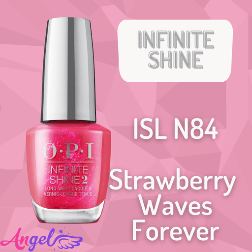 OPI Infinite Shine ISL N84 STRAWBERRY WAVES FOREVER - Angelina Nail Supply NYC