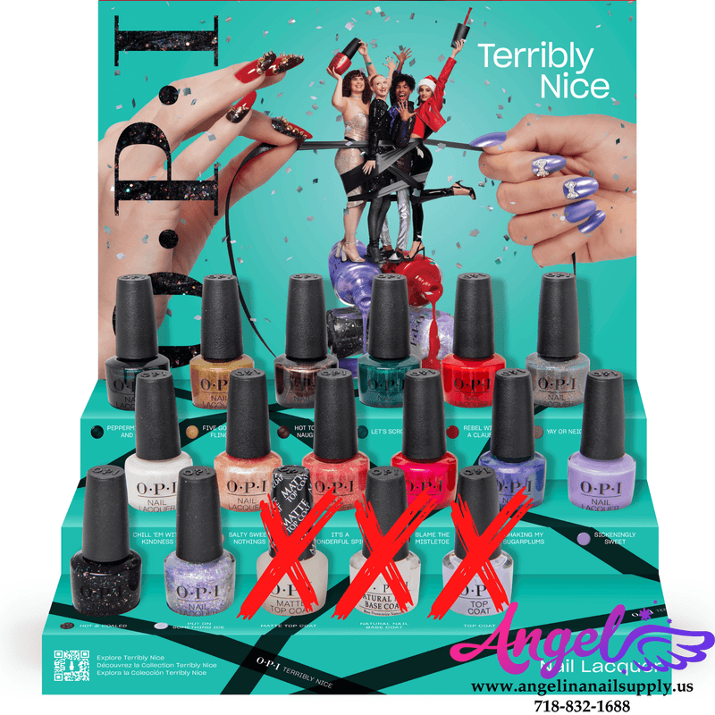 OPI Nail Lacquer - Terribly Nice Collection 14 Colors Only | Holiday 2023 - Angelina Nail Supply NYC
