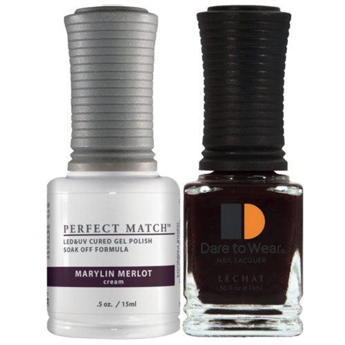 Perfect Match Gel Duo PMS 004 MARILYN MERLOT - Angelina Nail Supply NYC