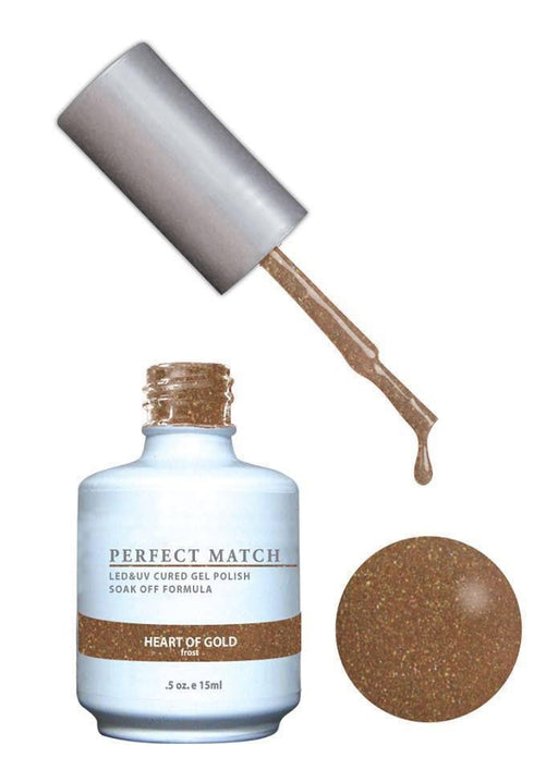 Perfect Match Gel Duo PMS 123 HEART OF GOLD - Angelina Nail Supply NYC