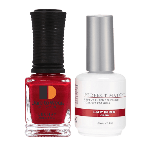 Perfect Match Gel Duo PMS 188 LADY IN RED - Angelina Nail Supply NYC