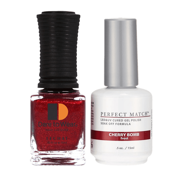 Perfect Match Gel Duo PMS 190 CHERRY BOMB - Angelina Nail Supply NYC