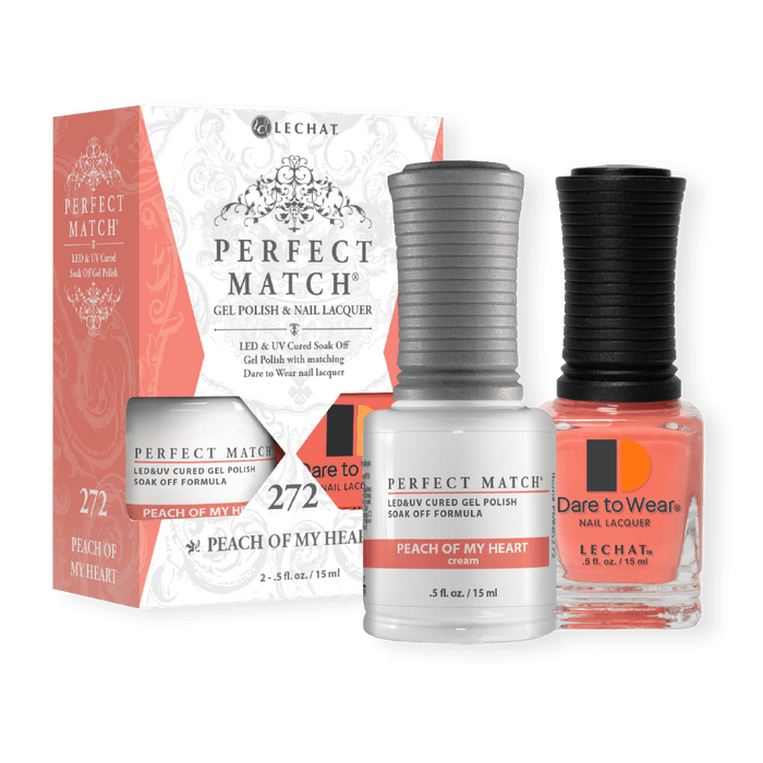 Perfect Match Gel Duo PMS 272 PEACH OF MY HEART - Angelina Nail Supply NYC