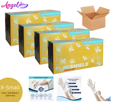 Pureshield Gloves (X-Small - Case / 10 boxes / 1000PCS) - Angelina Nail Supply NYC