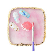 Resin Palette Agate Stone Dish | Tools For Color Mixing - Angelina Nail Supply NYC