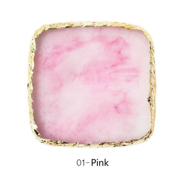 Resin Palette Agate Stone Dish | Tools For Color Mixing - Angelina Nail Supply NYC