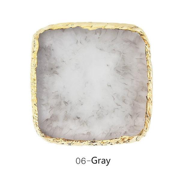 Resin Palette Agate Stone Dish | Tools For Color Mixing - Angelina Nail Supply NYC