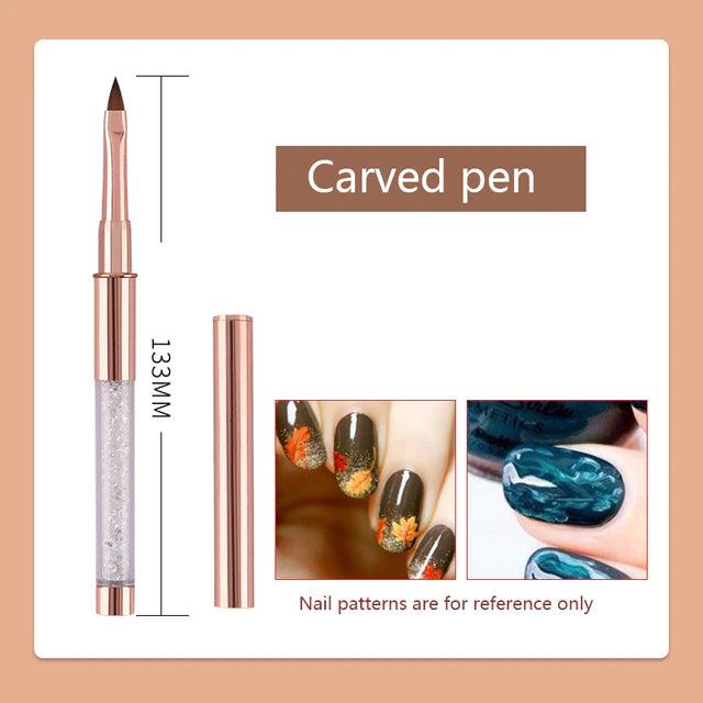 Rose Gold Gel Brush with Cap - Angelina Nail Supply NYC