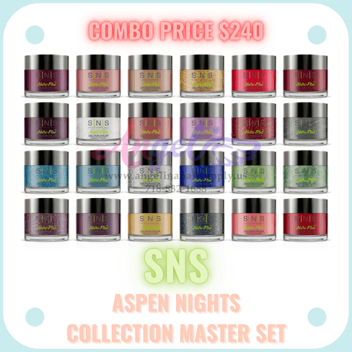 SNS Dip Powder Aspen Nights Collection Master Set - Angelina Nail Supply NYC