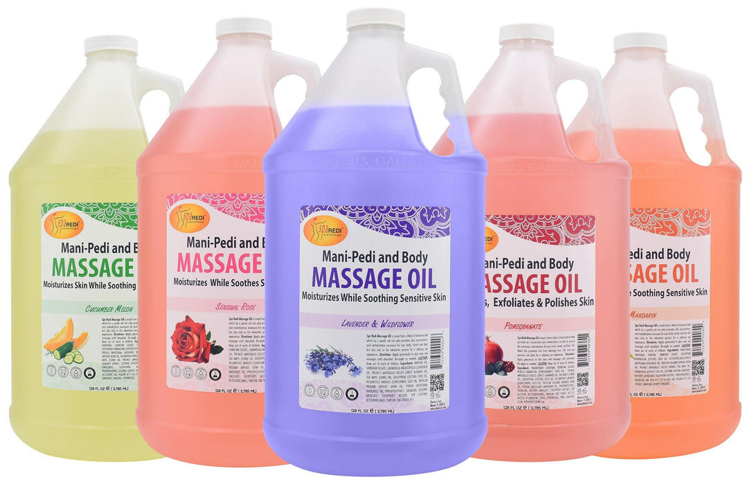 Spa Redi Massage Oil Aloe Vera (Box/4gal) - Angelina Nail Supply NYC