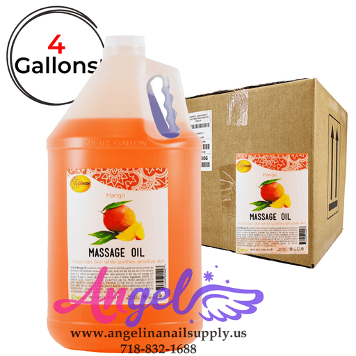 Spa Redi Massage Oil Mango (Box/4gal) - Angelina Nail Supply NYC