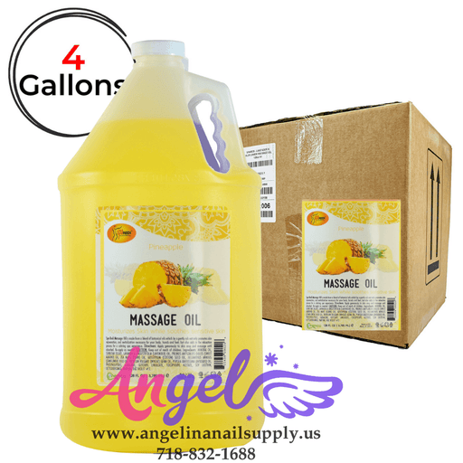 Spa Redi Massage Oil Pineapple (Box/4gal) - Angelina Nail Supply NYC