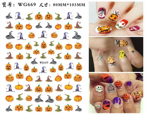 Sticker Halloween - Angelina Nail Supply NYC