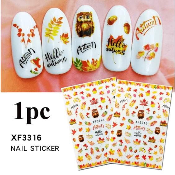 Sticker Leaf & Flower - Angelina Nail Supply NYC